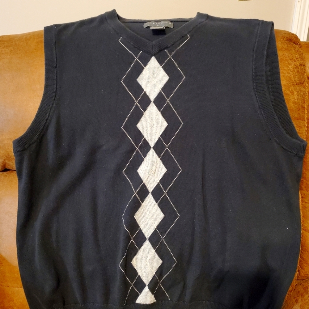 V-Neck Navy Sweater Vest